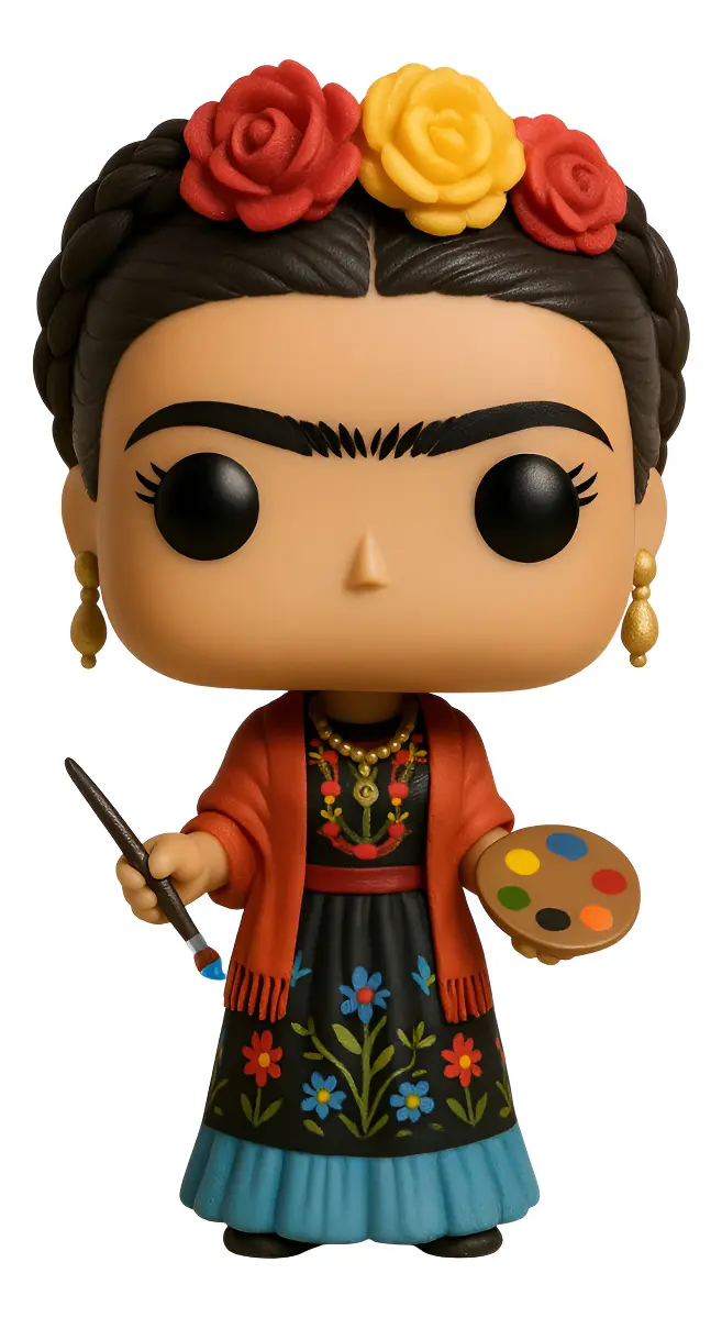 Frida Kahlo Boneco Personalizado em 3D Estilo Pop