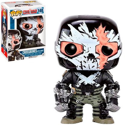 FUNKO POP MARVEL CAPTAIN AMERICA CIVIL WAR EXCLUSIVE - CROSSBONES (BATTLE DAMAGE) 140