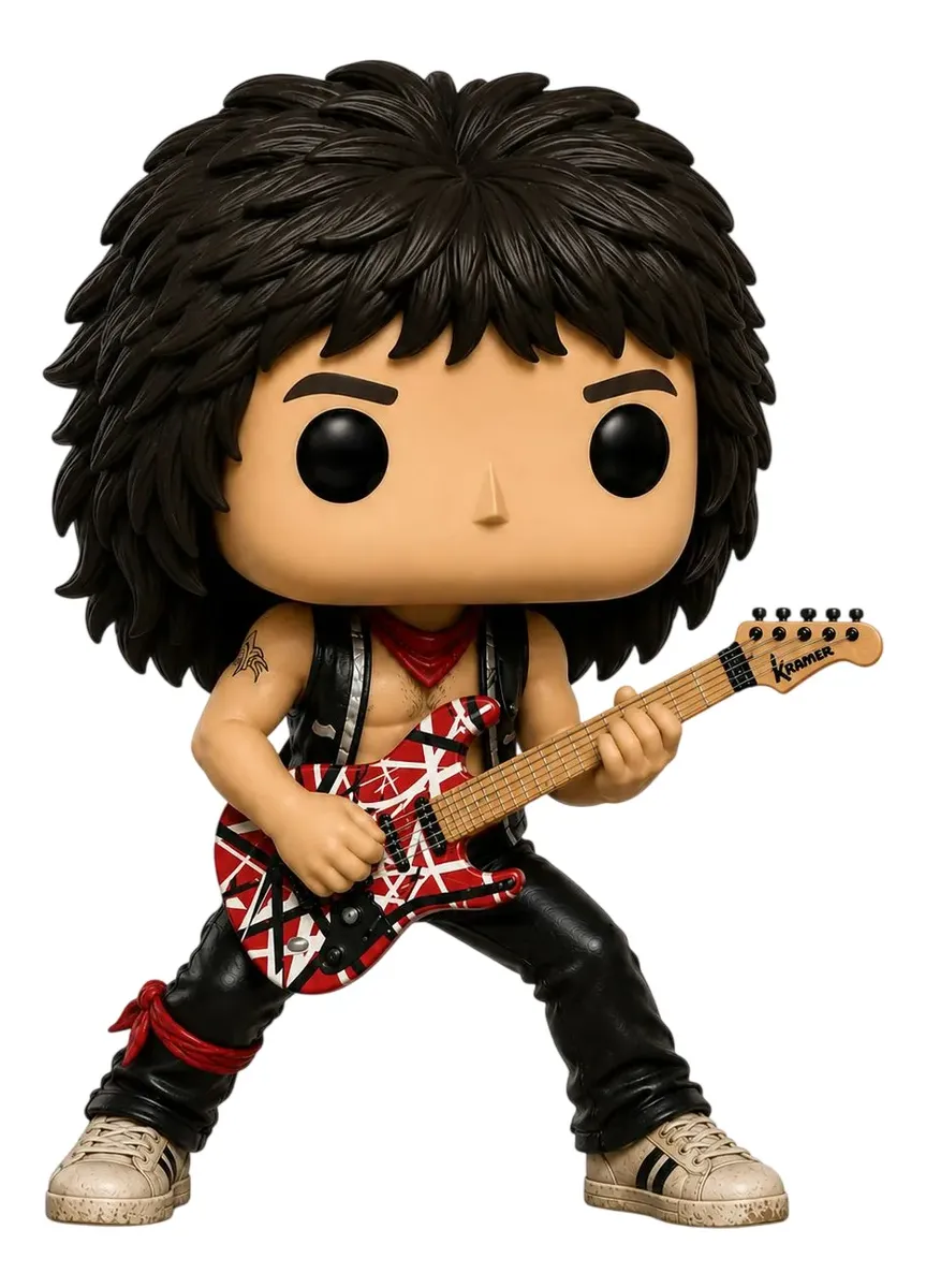 Eddie Van Halen Personalizado em 3D Estilo Pop