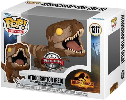 FUNKO POP JURASSIC WORLD DOMINION EXCLUSIVE - ATROCIRAPTOR (RED) 1217