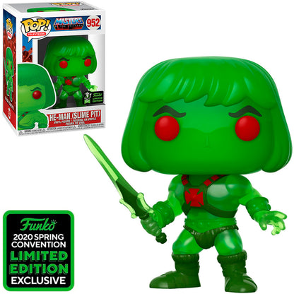 FUNKO POP TV MASTERS OF THE UNIVERSE HE-MAN *COMIC CON EMERALD* 952
