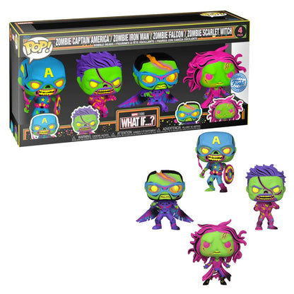 FUNKO POP MARVEL WHAT IFF ? BLACK LIGHT 4PACK 69116