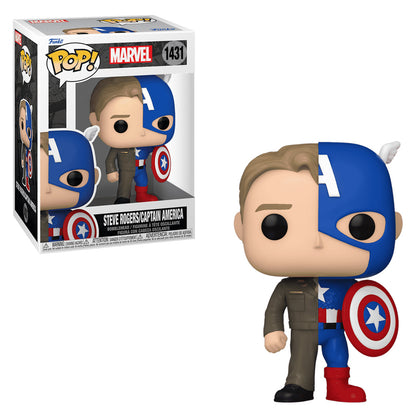 FUNKO POP MARVEL SPLIT STEVE ROGERS/CAPTAIN AMERICA 1431