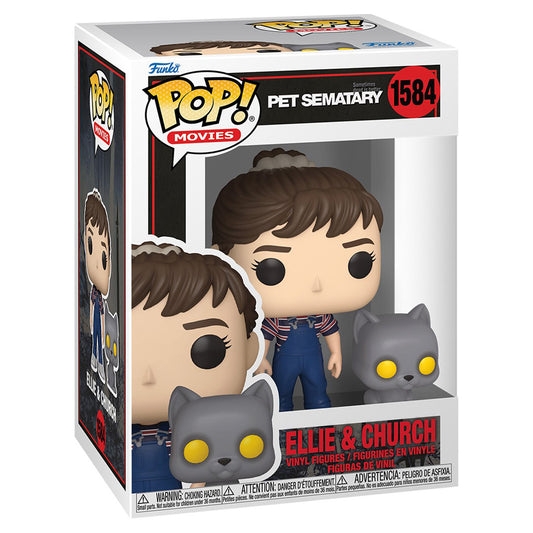 FUNKO POP MOVIES PET SEMATARY ELLIE & CHURCH 1584