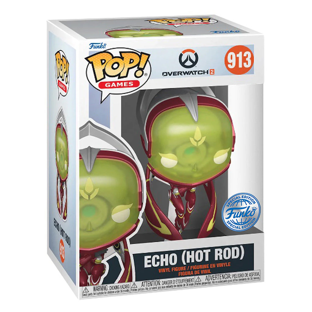 FUNKO POP OVERWATCH 2 ECHO HOT ROD *EX* 913