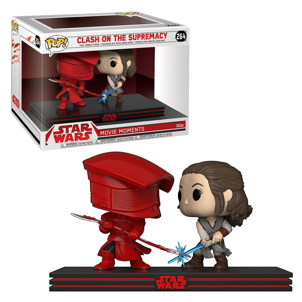 FUNKO POP STAR WARS - MOMENTS THE LAST JEDI REY &AMP; PRAETORIAN 2PACK