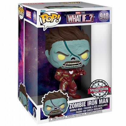 FUNKO POP MARVEL WHAT IF...? EXCLUSIVE - ZOMBIE IRON MAN 948 (SUPER SIZED 10)