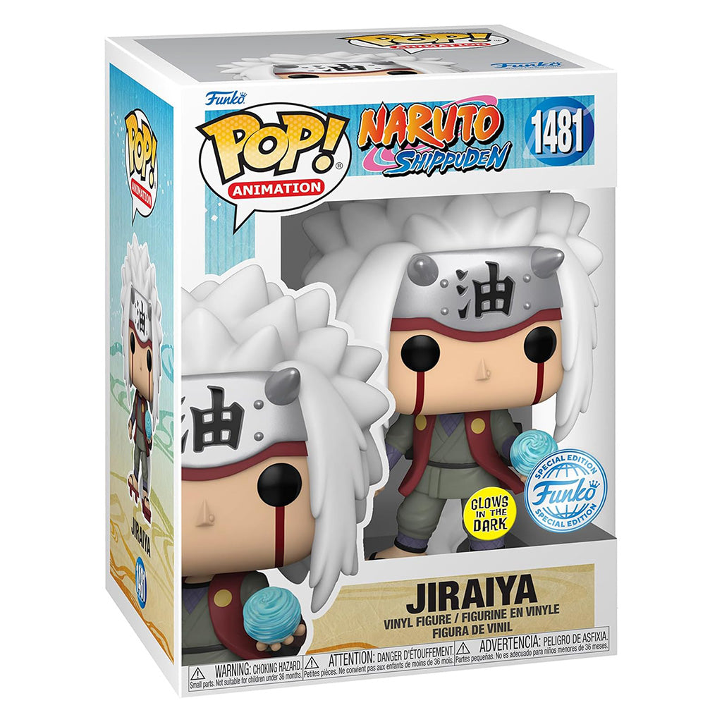 FUNKO POP NARUTO SHIPPUDEN JIRAIYA W/RASENGAN GLOW *EX* 1481