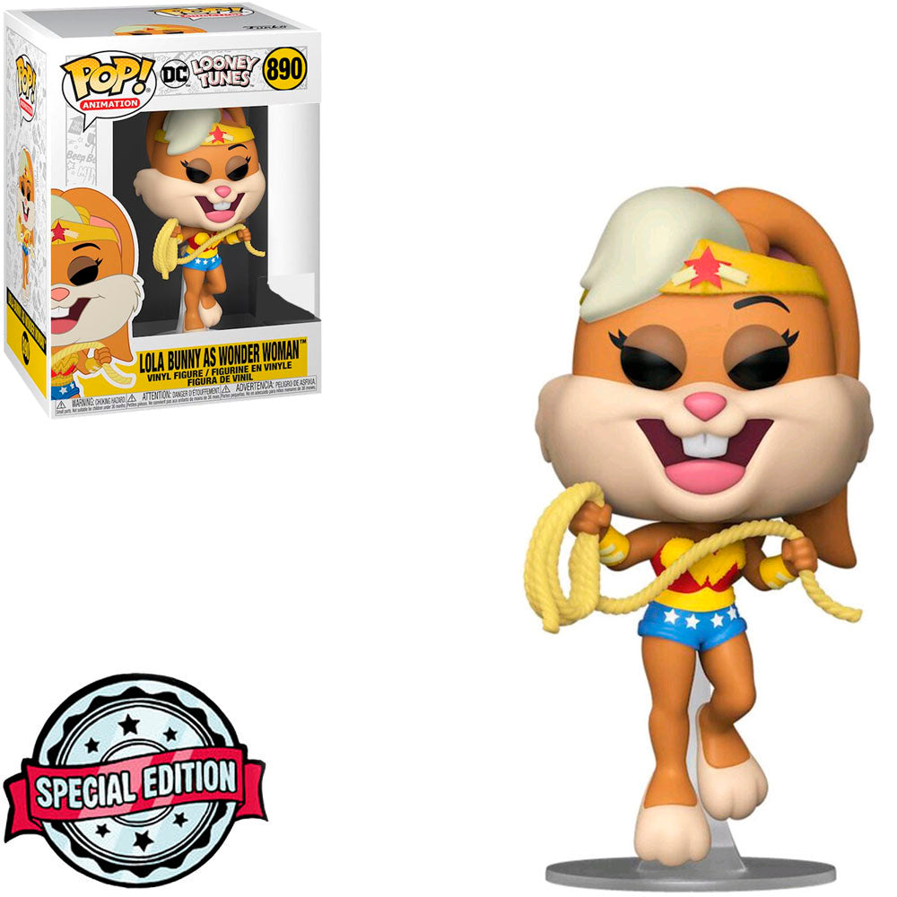 FUNKO POP LOONEY TUNES 80TH LOLA BUNNY WONDER WOMAN *EX* 890