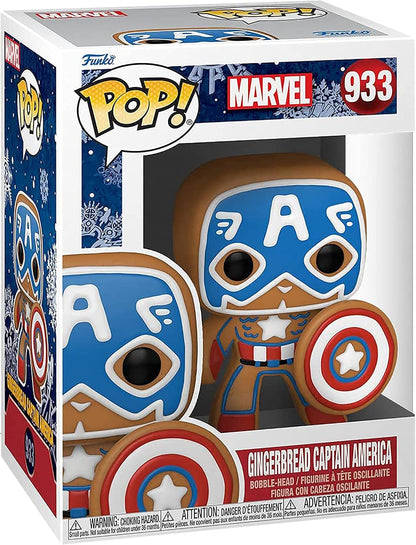 FUNKO POP MARVEL HOLIDAY - GINGERBREAD CAPTAIN AMERICA 933