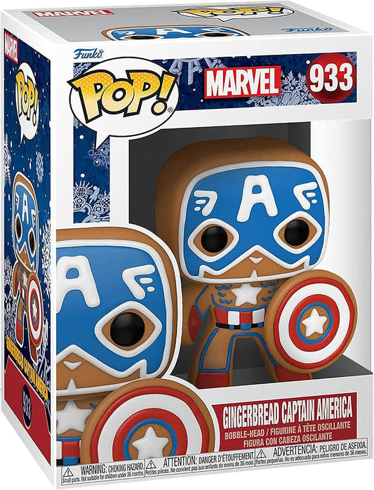 FUNKO POP MARVEL HOLIDAY - GINGERBREAD CAPTAIN AMERICA 933
