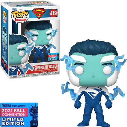 FUNKO POP HEROES SUPERMAN BLUE *NYCC 2021* 419