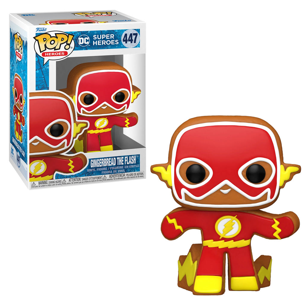 FUNKO POP HEROES DC HOLIDAY THE FLASH GINGERBREAD 447