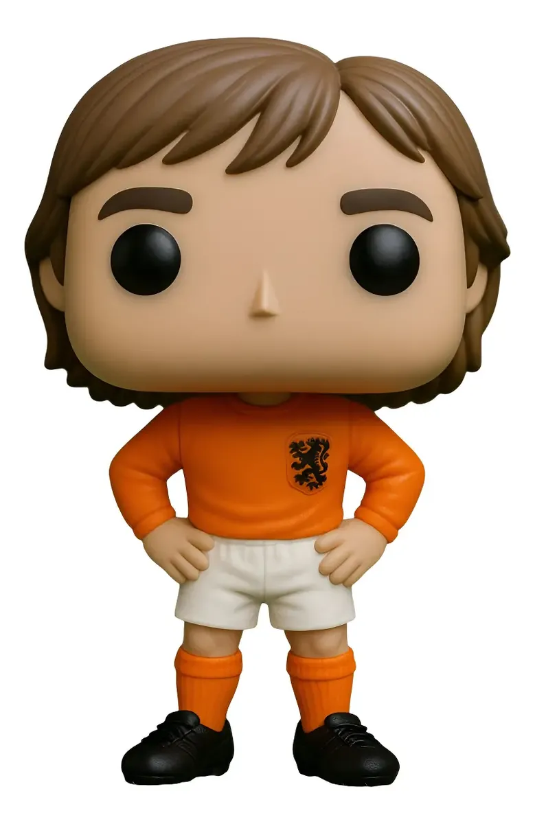 Johan Cruyff Boneco Personalizado em 3D Estilo Pop