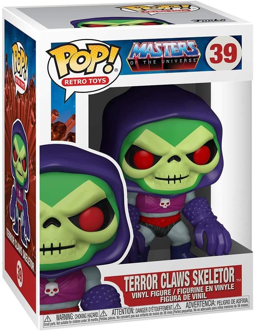 FUNKO POP TV MASTERS OF THE UNI.RETRO SKELETOR CLAWS TERROR 39