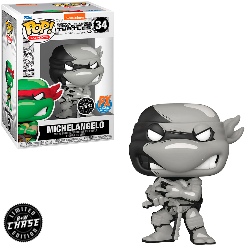 FUNKO POP CHASE TURTLES NINJA - MICHELANGELO 34