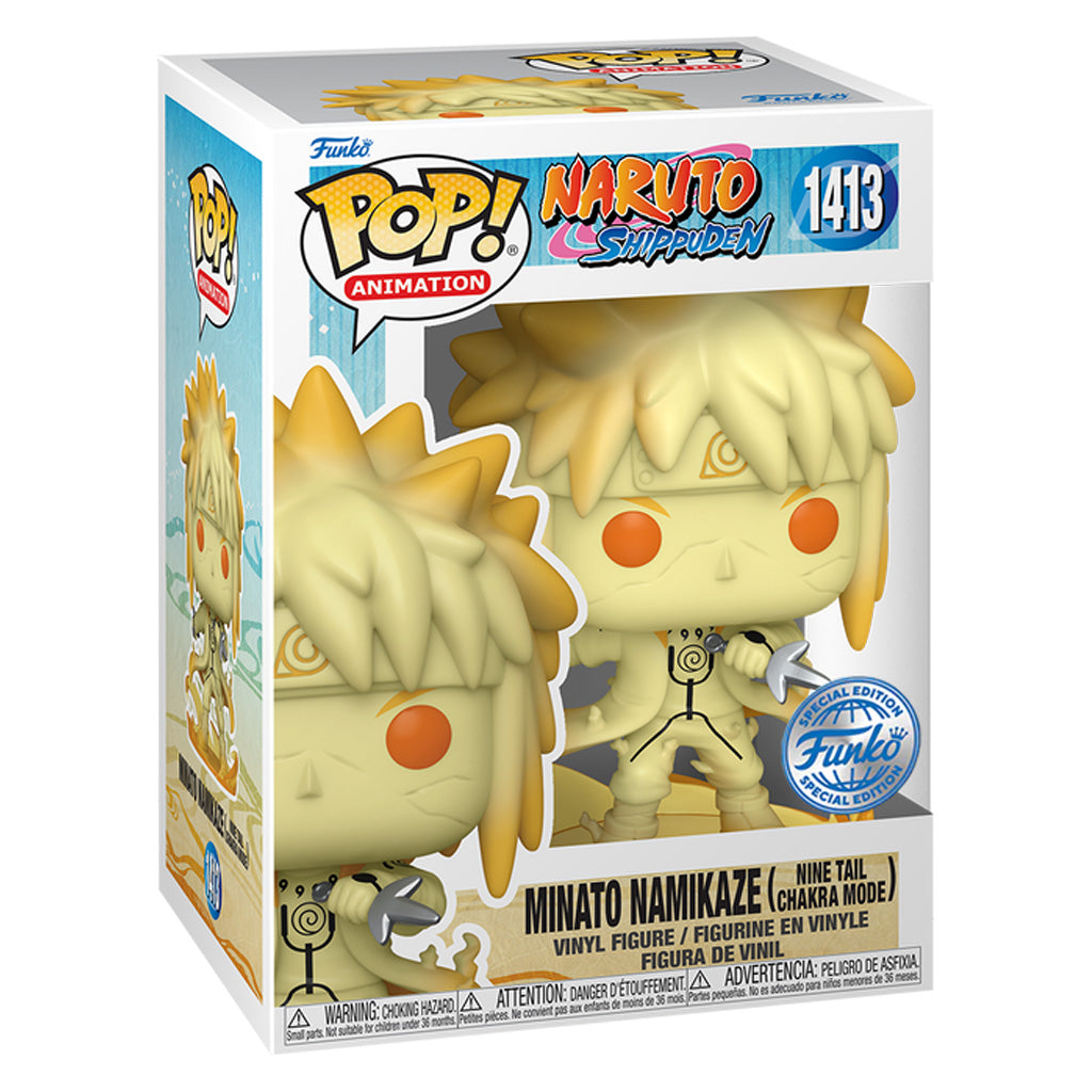 FUNKO POP ANIMATION NARUTO SHIPPUDEN EXCLUSIVE - MINATO NAMIKAZE (NINE TAIL CHAKRA MODE) 1413