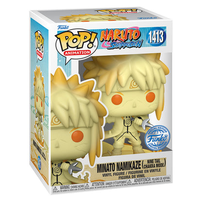 FUNKO POP ANIMATION NARUTO SHIPPUDEN EXCLUSIVE - MINATO NAMIKAZE (NINE TAIL CHAKRA MODE) 1413