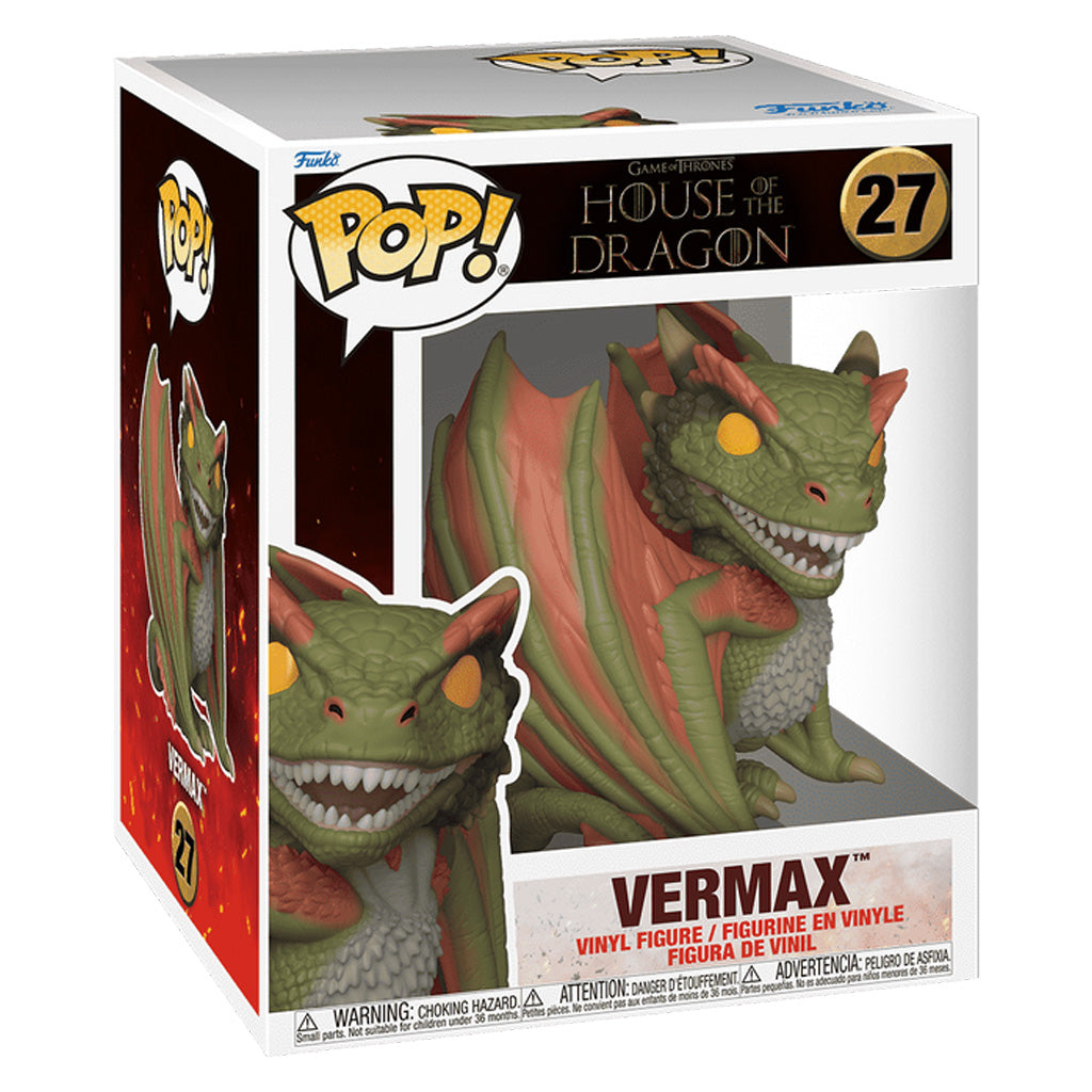 FUNKO POP GAME OF THRONES HOUSE THE DRAGON S4 *SIZED* VERMAS 27