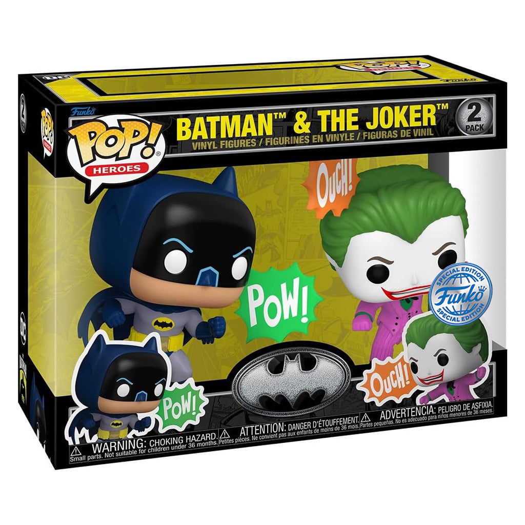 FUNKO POP HEROES BATMAN 85TH BATAMAN & THE JOKER *EX* 2PACK  82125