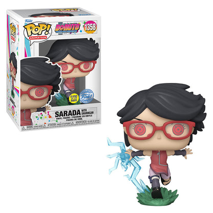 FUNKO POP BORUTO BORUTO SARADA W/SHARINGAN GLOW *EX* 1358