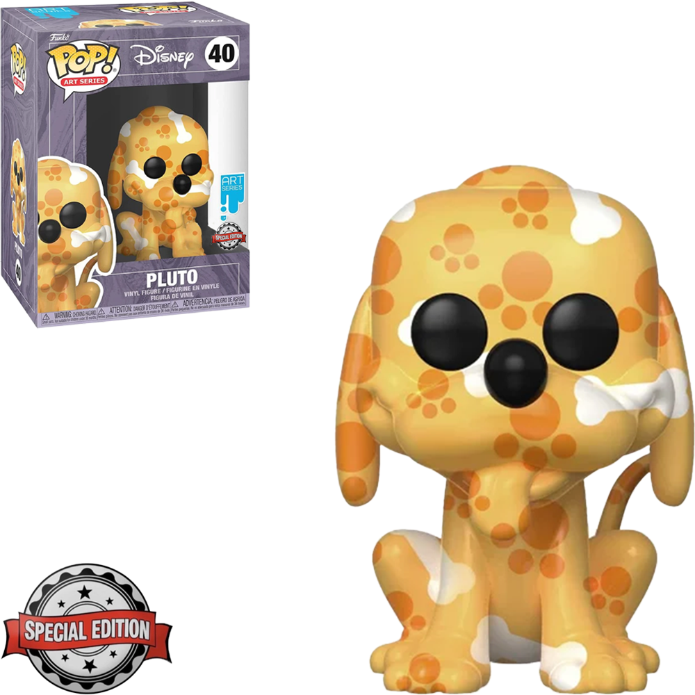 FUNKO POP DISNEY ART PLUTO *EX* 40