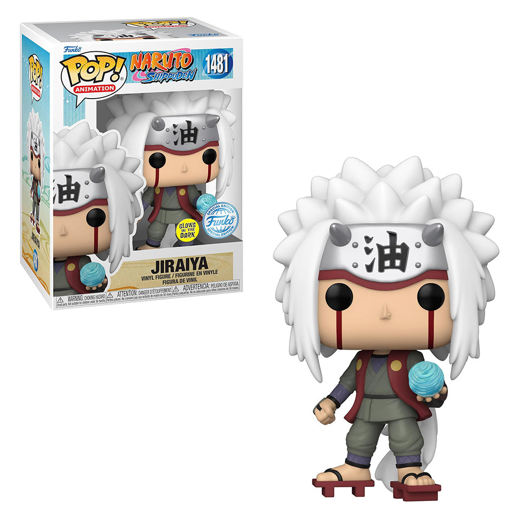 FUNKO POP NARUTO SHIPPUDEN JIRAIYA W/RASENGAN GLOW *EX* 1481