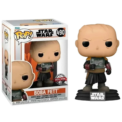 FUNKO POP STAR WARS THE MANDALORIAN EXCLUSIVE - BOBA FETT 490
