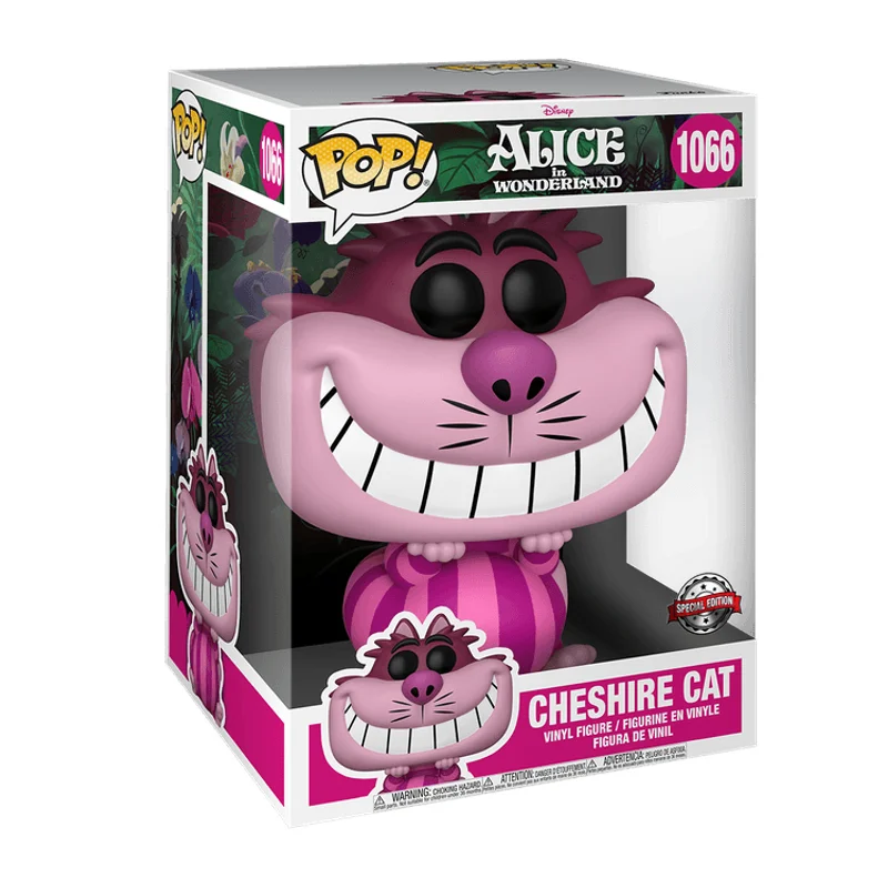 FUNKO POP DISNEY ALICE IN WONDERLAND 70TH ANNIVERSARY EXCLUSIVE - CHESHIRE CAT 1066 (SUPER SIZED 10")