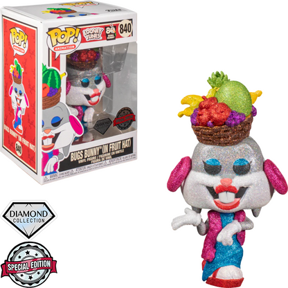 FUNKO POP LOONEY TUNES 80TH BUGS BUNNY DIAMOND FRUIT HAT *EX* 840