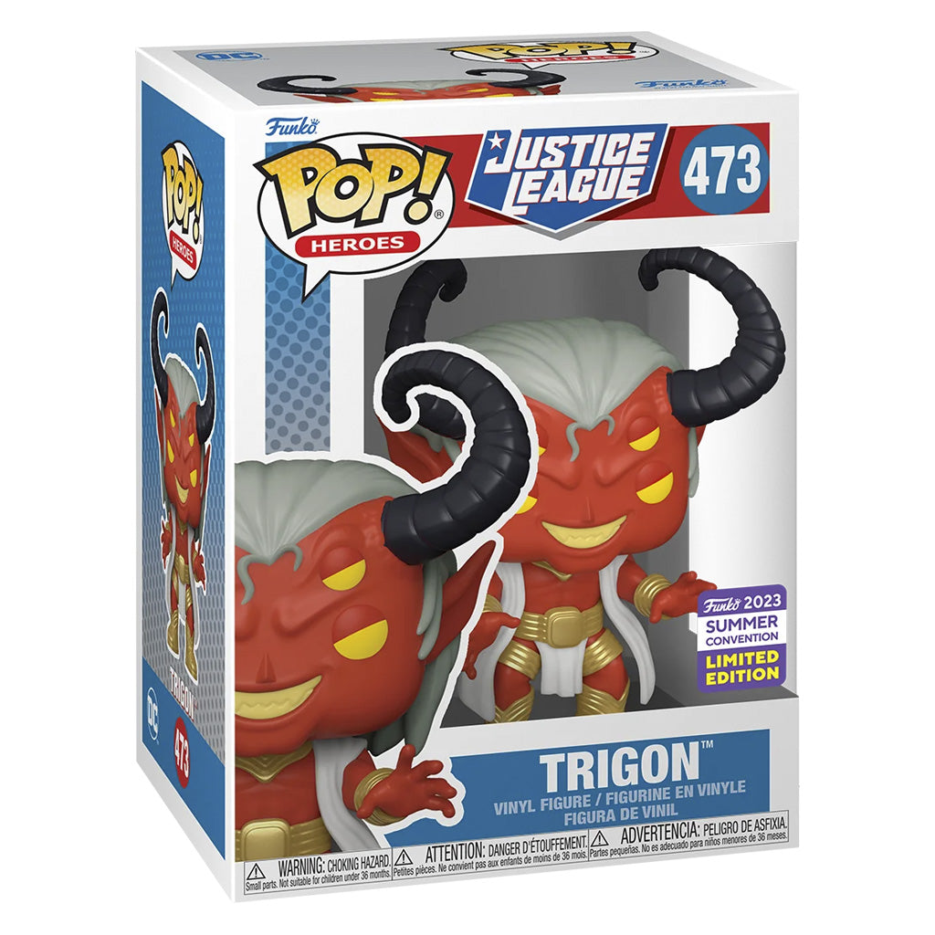 FUNKO POP HEROES JUSTICE LEAGUE SAN DIEGO COMIC CON - TRIGON 473