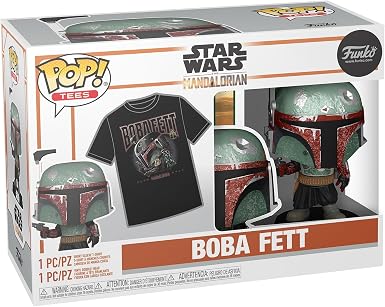 FUNKO POP STAR WARS MANDALORIAN BOBA FETT + TEES S 63388