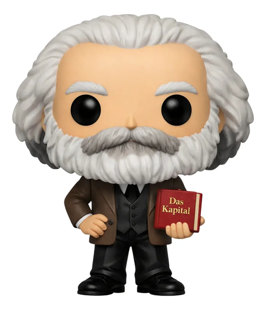 Karl Marx O Capital Boneco Personalizado em 3D Estilo Pop