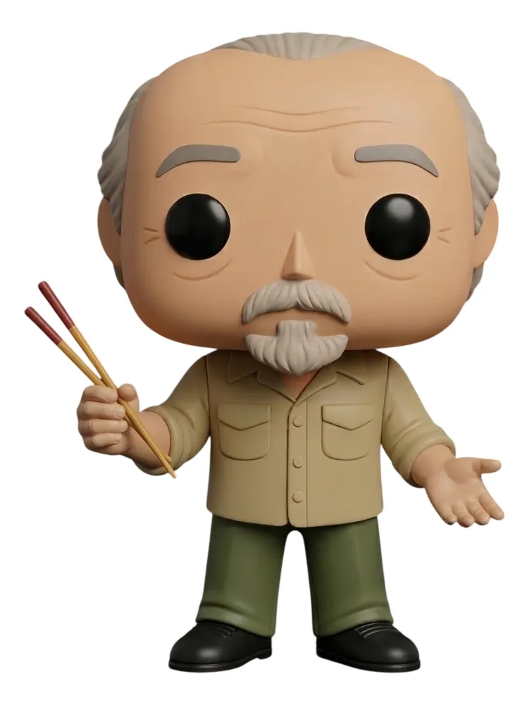 Sr. Miyagi Personalizado em 3D Estilo Pop