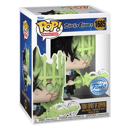 FUNKO POP BLACK CLOVER S2 YUNO SPIRIT OF ZEPHYR W/DRIVE *EX* 1685