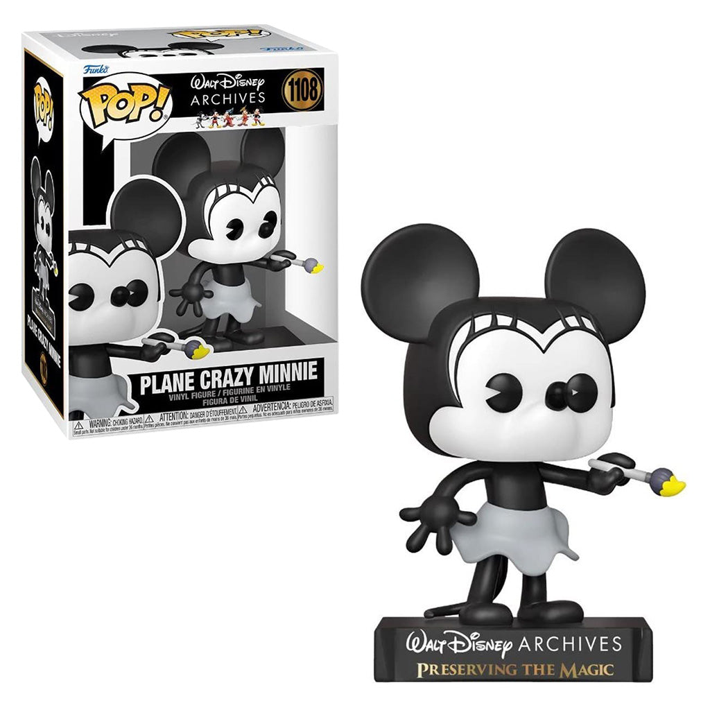 FUNKO POP WALT DISNEY ARCHIVES MINNIE PLANE CRAZY 1108