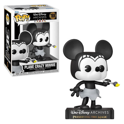 FUNKO POP WALT DISNEY ARCHIVES MINNIE PLANE CRAZY 1108