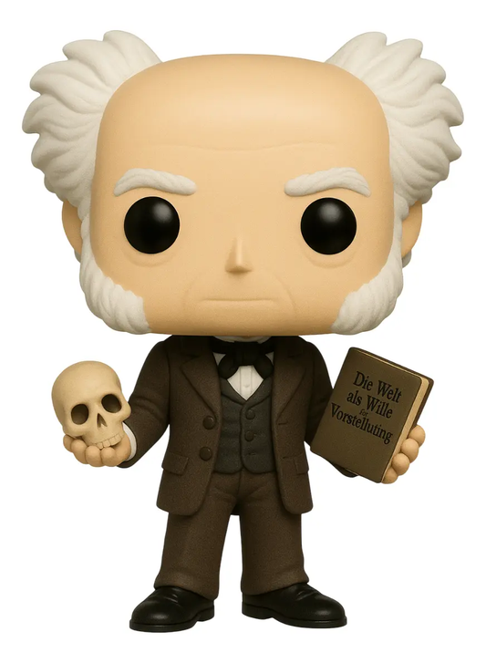 Arthur Schopenhauer Boneco Personalizado em 3D Estilo Pop