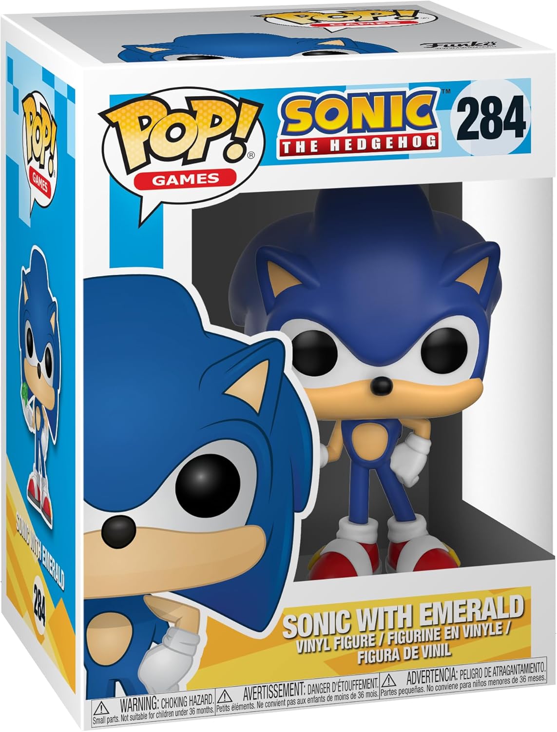 FUNKO POP GAMES SONIC - SONIC WITH EMERALD 284