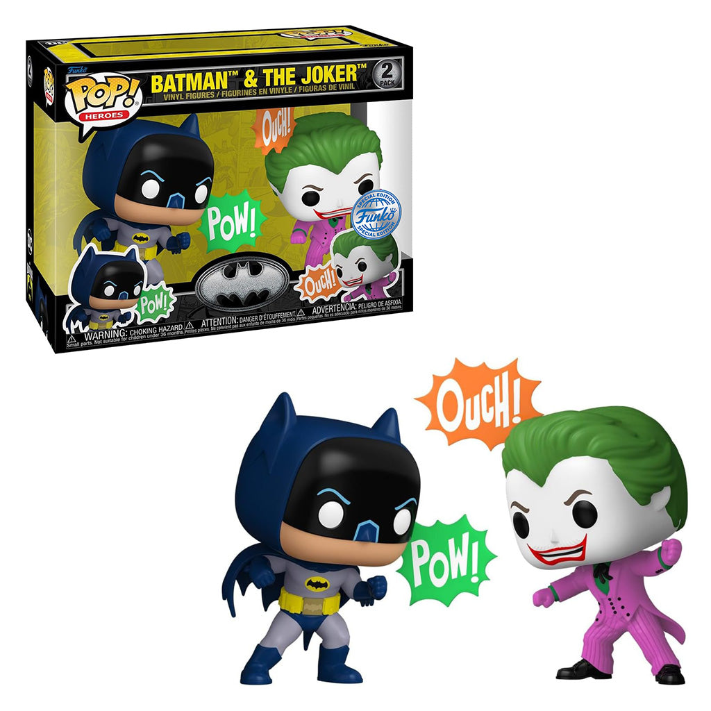 FUNKO POP HEROES BATMAN 85TH BATAMAN & THE JOKER *EX* 2PACK  82125