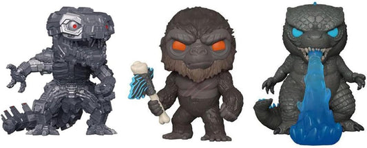 FUNKO POP GODZILLA VS KONG EXCLUSIVE - GODZILLA / MECHAGODZILLA / KONG (3 PACK)