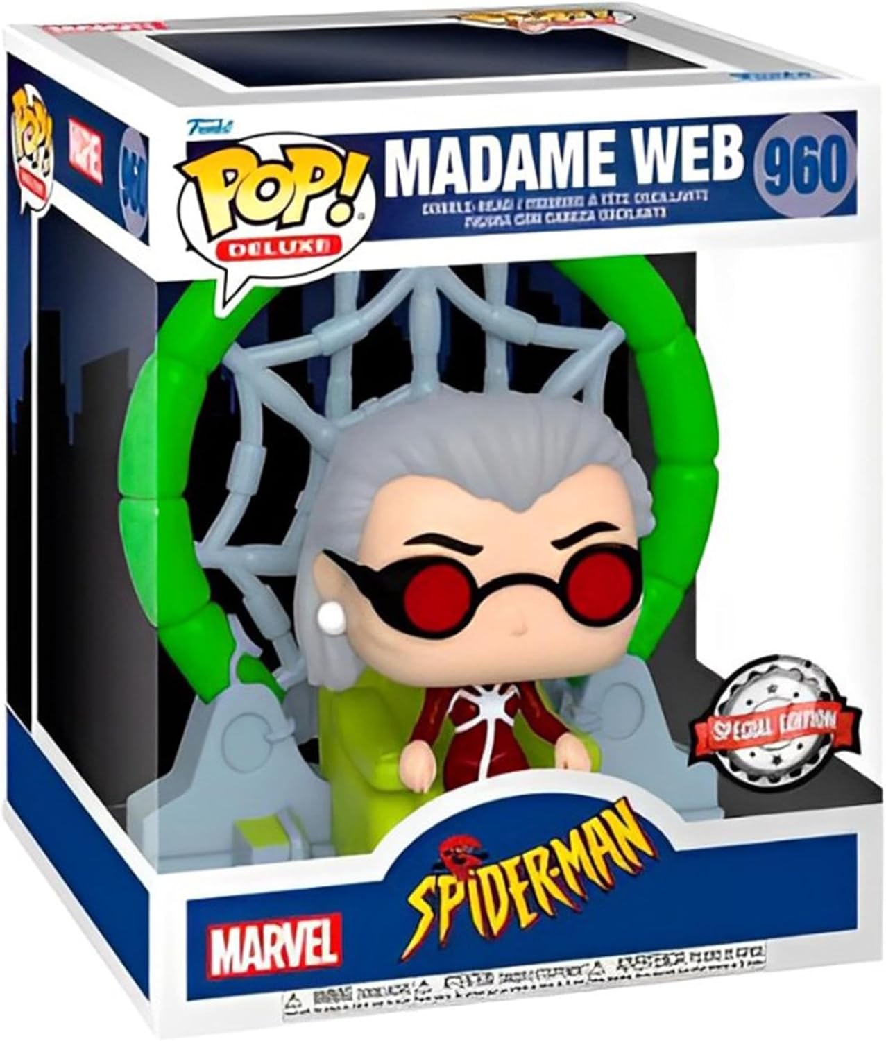 FUNKO POP MARVEL ANIMATED SPIDER-MAN *DELUXE* MADAME WEB 960