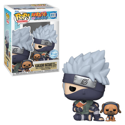 FUNKO POP ANIMATION NARUTO SHIPPUDEN EXCLUSIVE - KAKASHI HATAKE WITH PAKKUN 1338