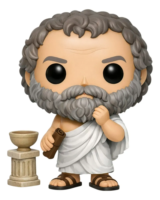Sócrates Personalizado em 3D Estilo Pop