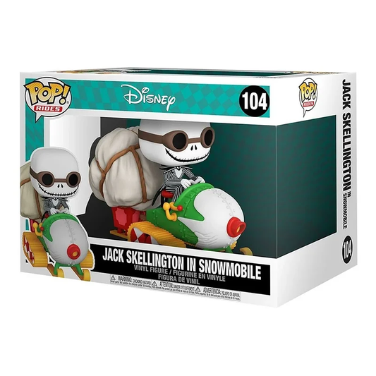 FUNKO POP RIDES DISNEY EXCLUSIVE - JACK SKELLINGTON IN SNOWMOBILE 104