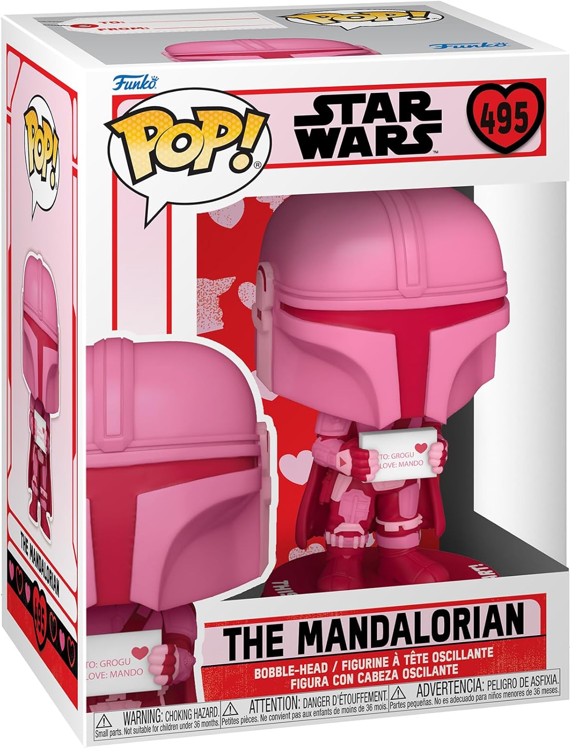 FUNKO POP STAR WARS VALENTINES - THE MANDALORIAN 495