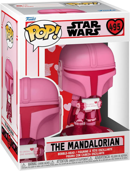 FUNKO POP STAR WARS VALENTINES - THE MANDALORIAN 495