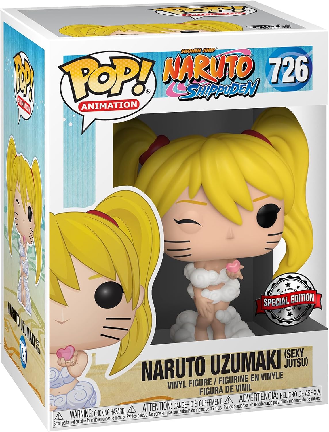 FUNKO POP ANIMATION NARUTO SHIPPUDEN EXCLUSIVE - NARUTO UZUMAKI (SEXY JUTSU) 726