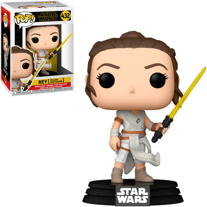 FUNKO POP STAR WARS 9 REY LIGHTSABER YELLOW 432