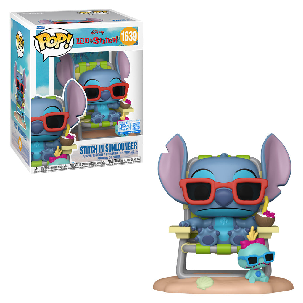 FUNKO POP DISNEY LILO STITCH PREMIUM STICH SONLOUNGER 1639